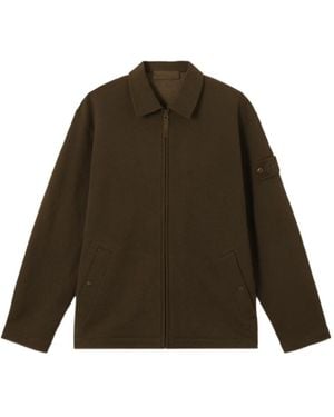 Stone Island Comfort-Fit Zip-Neck Sweatshirt With Pockets - Green