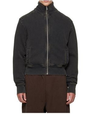 Entire studios Stand-Collar Zip-Up Casual Jacket - Gray