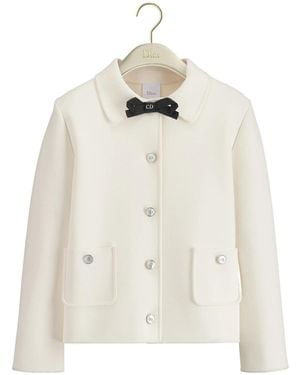 Dior Cropped Jacket - White
