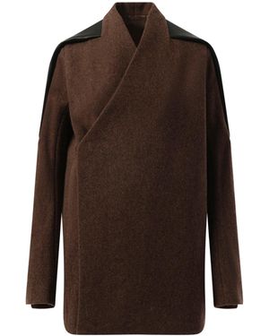 Rick Owens Officer Jacket - Brown