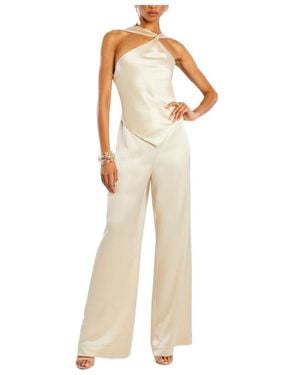 retroféte Sleeveless Jumpsuit - Natural