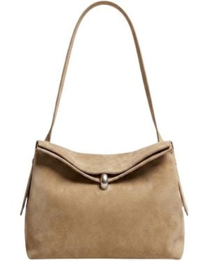 Jacquemus Clasp-Closure Shoulder Bag - Natural