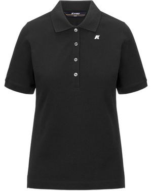 K-Way Ali Short-Sleeve Polo Shirt - Black