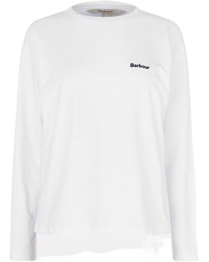 Barbour Lavensdale Long-Sleeved T-Shirt - White