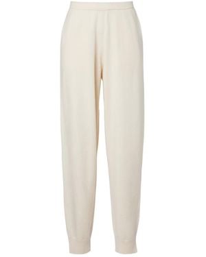 Jardin Des Orangers Elastic Waist Sports Trousers - White