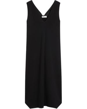 Sportmax Sleeveless Crepe Dress - Black