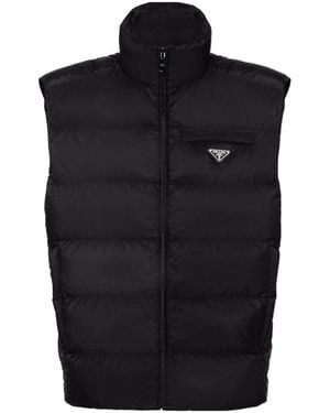 Prada Re-Nylon Padded Vest - Black