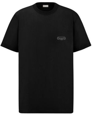 Dior Logo Patch T-Shirt - Black