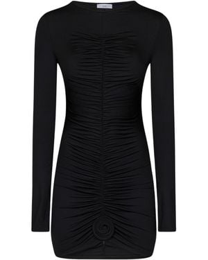 LaRevêche Lillibet Draped Mini Dress - Black