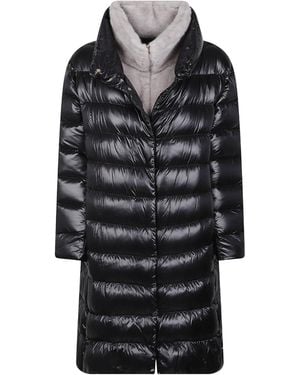 Herno Quilted High-Neck Down Jacket - Black