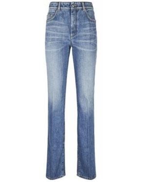 Sportmax Split-Back Denim Jeans - Blue