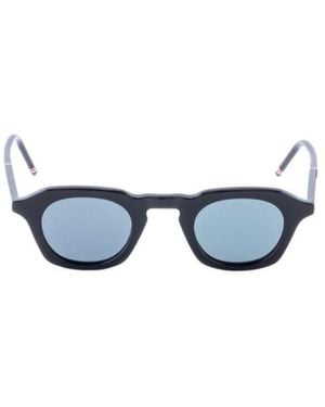 Thom Browne Eyewear Oval Frame Sunglasses - White