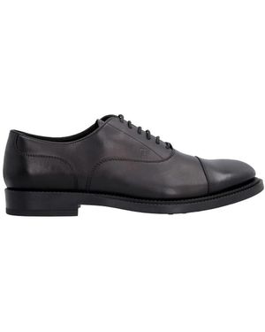 Tod's Lace-Up Oxford Shoes - Black