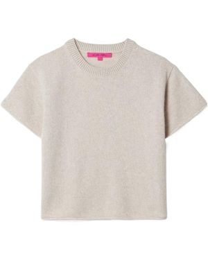 The Elder Statesman Short-Sleeved Cashmere Sweater - White