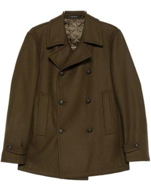 Tagliatore Double-Breasted Casual Jacket - Green