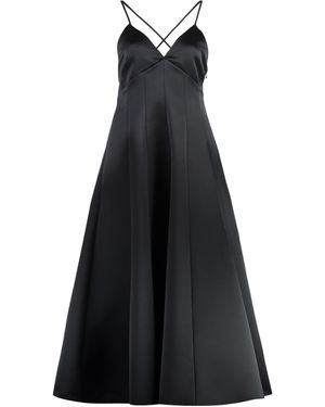 Philosophy Di Lorenzo Serafini Flared Midi Dress - Black