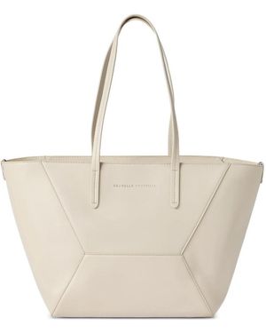 Brunello Cucinelli Small Duo Tote Bag - Natural