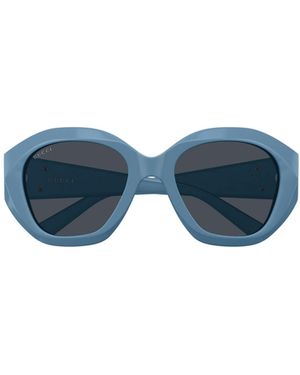Gucci Geometric Sunglasses - Blue