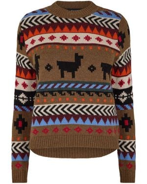 Weekend by Maxmara Quirite Crew Neck Sweater - Brown