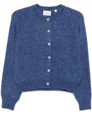 Doen Puff-Sleeves Cardigan - Blue