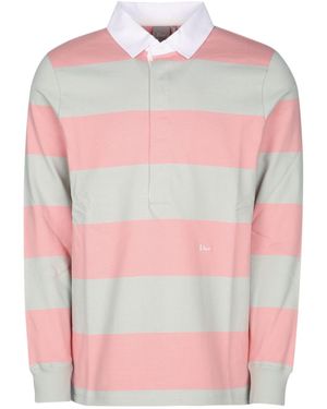 Dior Homme Long-Sleeved Polo Shirt - Pink