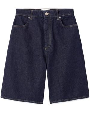 Loulou de Saison Isu Denim Shorts - Blue