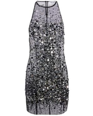 The Attico Sequined Sheer Minidress - Multicolour