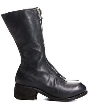 Guidi Pl9 Front Zipper Boots - Black