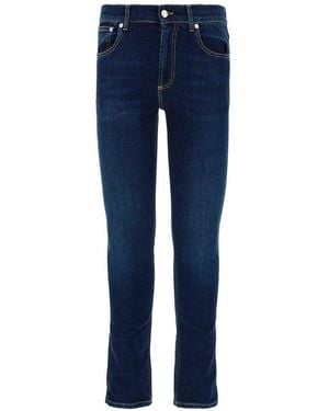 McQueen Logo Skinny Jeans - Blue