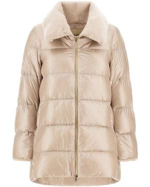 Herno Long-Sleeved Down Jacket - Natural