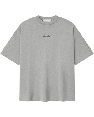 Fear Of God Logo Printed Crewneck T-Shirt - Grey