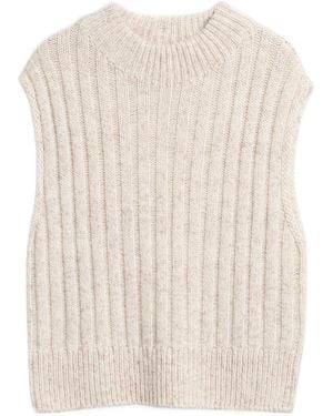 Barbour Crew-Neck Jumper Vest - Natural