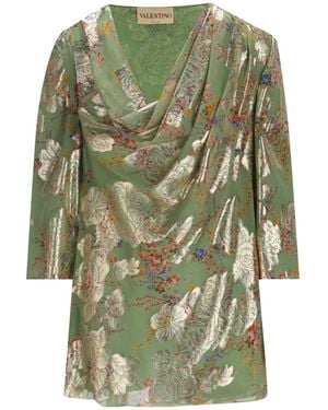 Valentino Patterned Top - Green