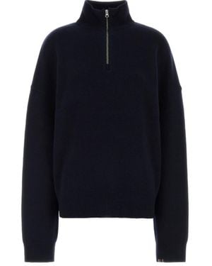 Extreme Cashmere N235 Hike Half Zip Jumper - Blue