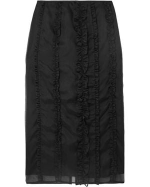 Cecilie Bahnsen Silk Midi Dress - Black