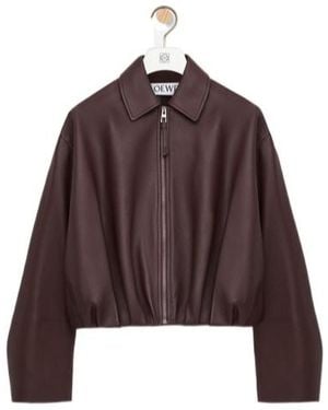 Loewe Draped Jacket - Brown