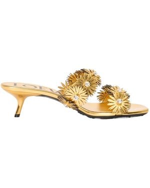 Loewe Petal Flower Sandal - Metallic