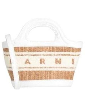Marni Two-Tone Handbags - White