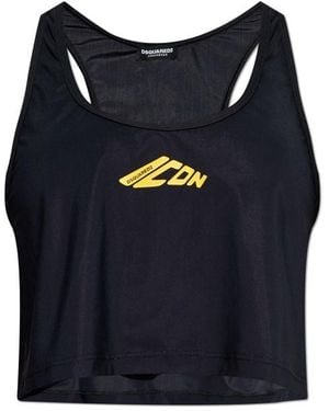 DSquared² Icon Printed Tank Top - Blue