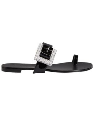 Giuseppe Zanotti Miss Buckle Loop Toe Sandals - White