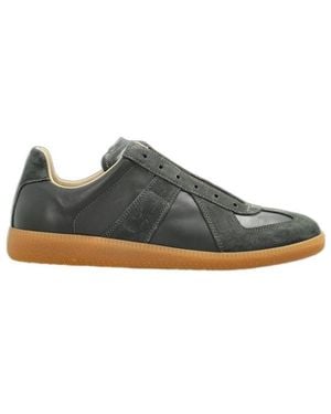 Maison Margiela Leather Sports Shoes - Green