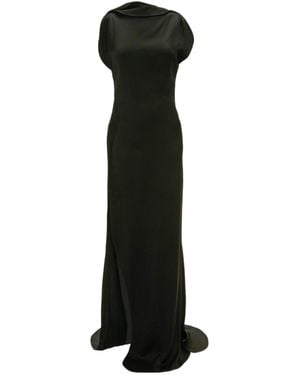 Victoria Beckham Carla Asymmetric Long Dress - Black