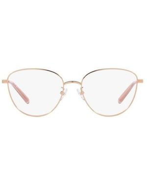 Tory Burch Eyewear Oval Frame Glasses - White