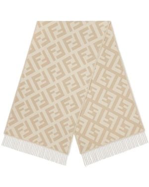 Fendi Cashmere Scarf - Natural