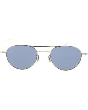 Eyevan 7285 7285 Round Frame Sunglasses - Blue