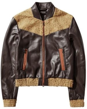 Kiko Kostadinov Konrad Leather Jacket Coffee - Brown
