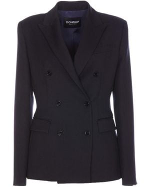 Dondup Double-Breasted Jacket - Blue