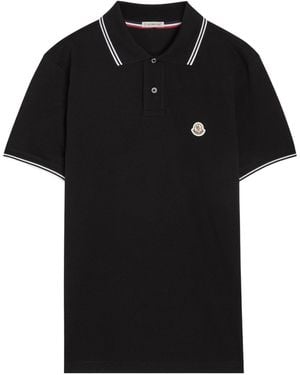 Moncler Short-Sleeved Polo Shirt - Black