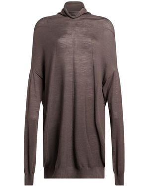 Rick Owens Mid-Weight Knit Sweaters - Brown