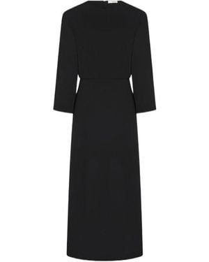 The Row Jery Silk Dress - Black